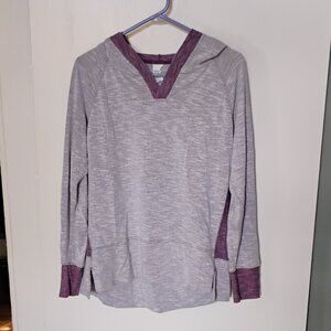 Danskin Now Purple Pullover Hoodie Tunic L (12-14)